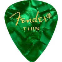 Fender 351 Pick Green Moto Thin (12 Pack)