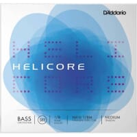 Helicore Orchestral Bass String Set- 1/8, Medium Tension