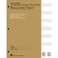 Guitar Tablature Manuscript Paper