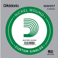 D'Addario Nickel Wound Electric Guitar Single String .017