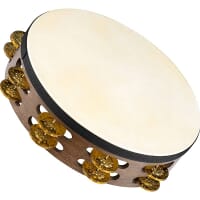 Meinl Vintage Wood Tambourine Double Brass Jingles