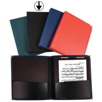 Leatherette Black Band Folder