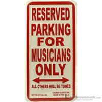 Musician Parking Sign