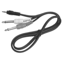 6' Stereo 1/8 Male to 2x1/4 Mono Male Cable