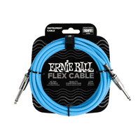 Ernie Ball 10' Flex Instrument Cable Straight/Straight - Blue