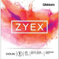 D'Addario Zyex E String 3/4 Violin