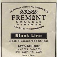 Fremont Black Fluorocarbon Tenor Ukulele Strings Set Low G