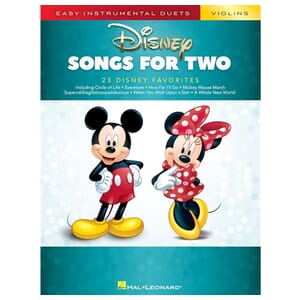 Disney Songs for Two Violins - Easy Instrumental Duets