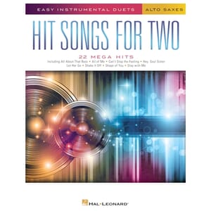 Hit Songs for Two Alto Saxophones - Easy Instrumental Duets