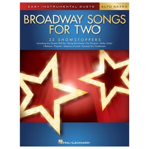 Broadway Songs for Two Alto Saxophones - Easy Instrumental Duets