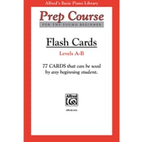 Alfred's Basic Piano Prep Course: Flash Cards Levels A & B